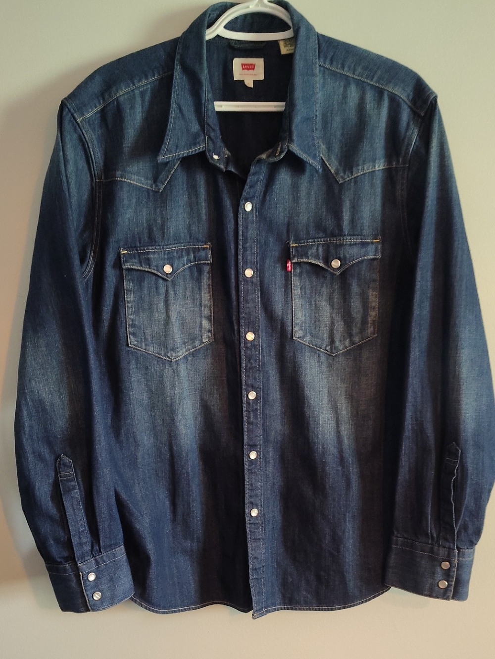 Levi's Dark Blue Denim Western Shirt